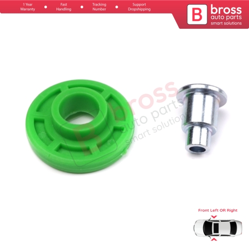 Scissor Style Window Regulator Lifting Mechanism Idler Pulley Front Door for BMW 3 Series E30 1982-1992 51321932393