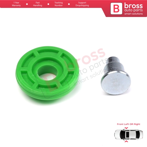 Scissor Style Window Regulator Lifting Mechanism Idler Pulley Front Door for BMW 3 Series E30 1982-1992 51321932393