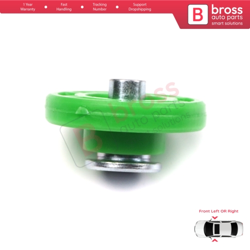 Scissor Style Window Regulator Lifting Mechanism Idler Pulley Front Door for BMW 3 Series E30 1982-1992 51321932393