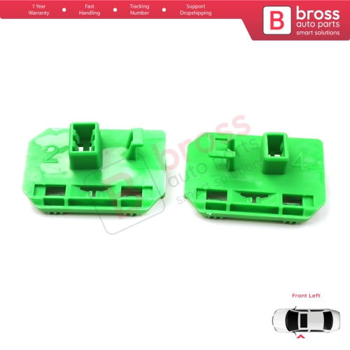 Window Regulator Repair Clips Left for Renault Trucks Premium Kerax Midlum DAF LF 45 55 Volvo FL II FE 1400753