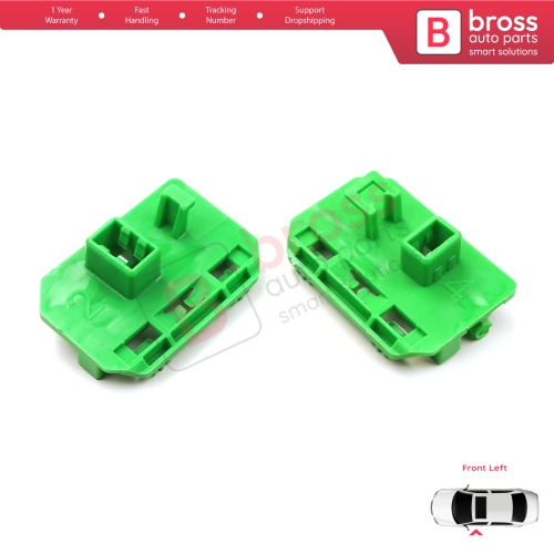 Window Regulator Repair Clips Left for Renault Trucks Premium Kerax Midlum DAF LF 45 55 Volvo FL II FE 1400753