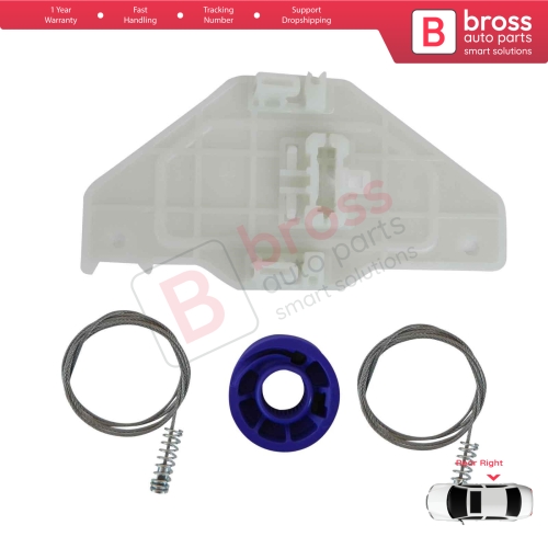 Window Regulator Repair Kit Rear Right Door for Citroen C5 2008-On