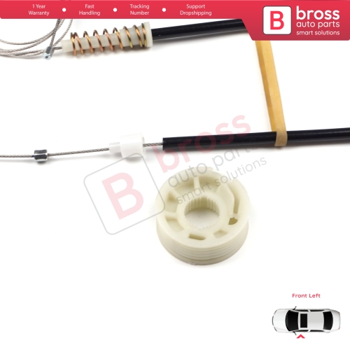 Window Regulator Repair Kit Front Left Door for BMW 5 Series E39 04/1999-2004 4/5 Door Facelift  51338236860