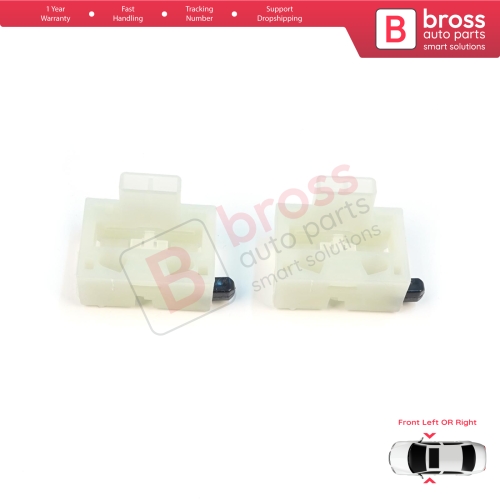 2 Pieces Window Regulator Repair Clips Front Door for Chevrolet Cruze MK1 2008-2016 Volt MK1 2010-2015 95382556