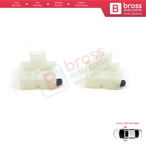 2 Pieces Window Regulator Repair Clips Front Door for Chevrolet Cruze MK1 2008-2016 Volt MK1 2010-2015 95382556