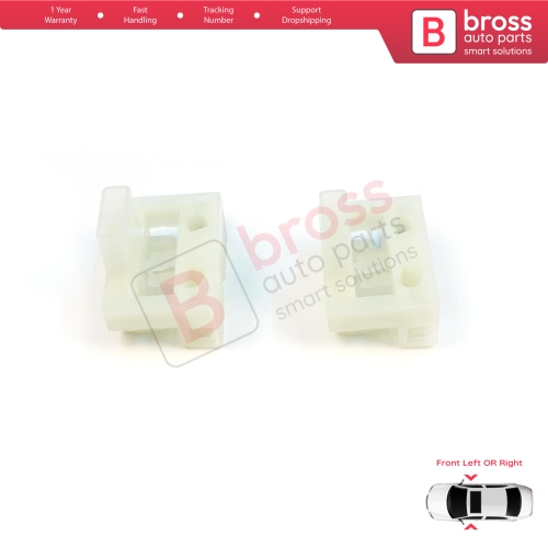 2 Pieces Window Regulator Repair Clips Front Door for Chevrolet Cruze MK1 2008-2016 Volt MK1 2010-2015 95382556