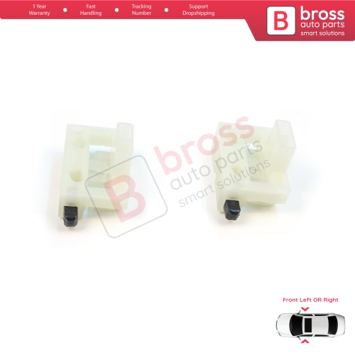 2 Pieces Window Regulator Repair Clips Front Door for Chevrolet Cruze MK1 2008-2016 Volt MK1 2010-2015 95382556