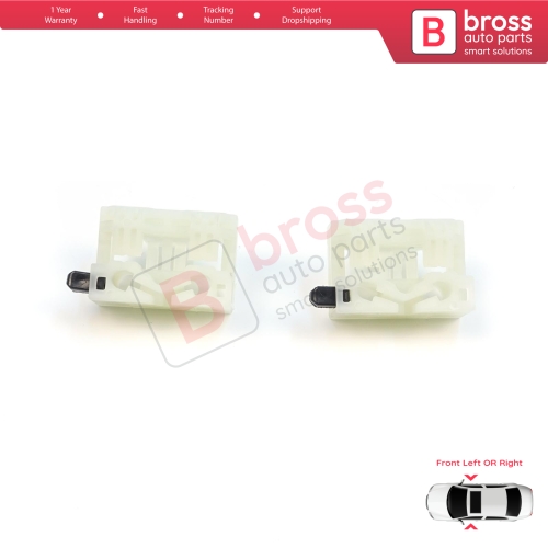 2 Pieces Window Regulator Repair Clips Front Door for Chevrolet Cruze MK1 2008-2016 Volt MK1 2010-2015 95382556