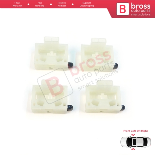 4 Pieces Window Regulator Repair Clips Front Door for Chevrolet Cruze MK1 2008-2016 Volt MK1 2010-2015 95382556