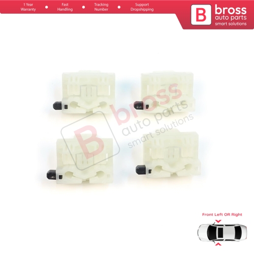 4 Pieces Window Regulator Repair Clips Front Door for Chevrolet Cruze MK1 2008-2016 Volt MK1 2010-2015 95382556