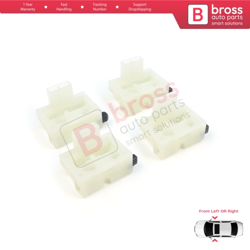4 Pieces Window Regulator Repair Clips Front Door for Chevrolet Cruze MK1 2008-2016 Volt MK1 2010-2015 95382556
