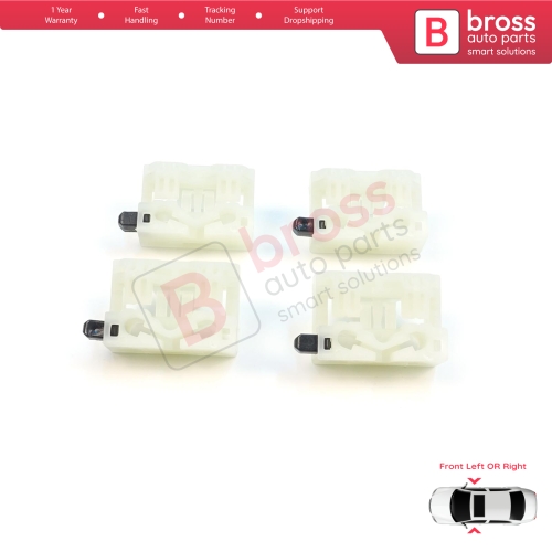 4 Pieces Window Regulator Repair Clips Front Door for Chevrolet Cruze MK1 2008-2016 Volt MK1 2010-2015 95382556