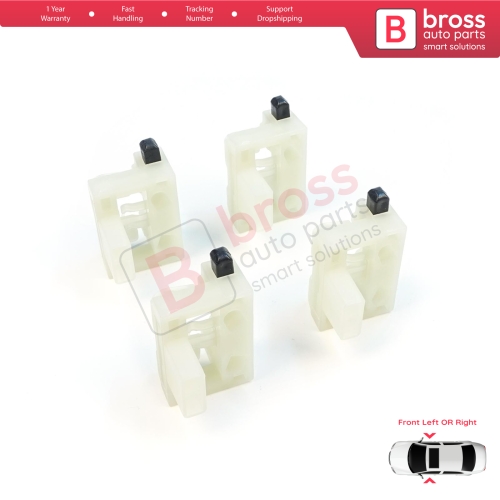 4 Pieces Window Regulator Repair Clips Front Door for Chevrolet Cruze MK1 2008-2016 Volt MK1 2010-2015 95382556