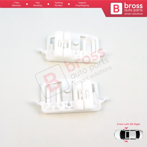 Window Regulator Repair Clips A+B Left or Right Door for Ford Fiesta MK5 JD JH WS BE256 2002–2008 2/3 Door Hatchback Coupe Van 2S51B23200