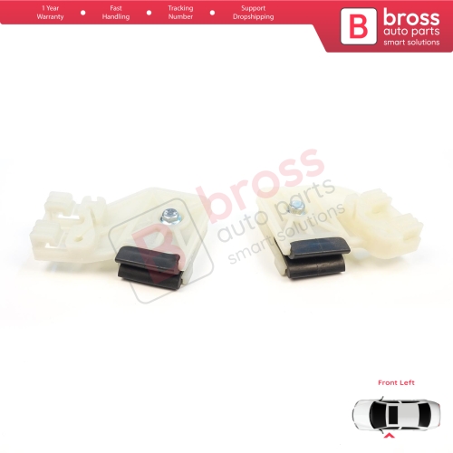 Window Regulator Repair Clips Front Left L1+L2  for VW Polo MK4 6Q 9A 9N 9N3 9A4 4/5-Door Hatchback Sedan 6Q4837461