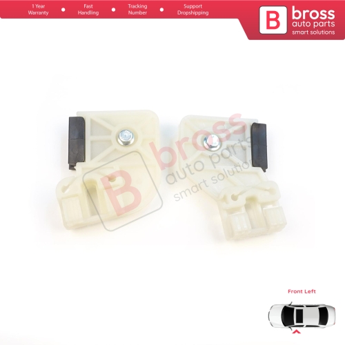 Window Regulator Repair Clips Front Left L1+L2  for VW Polo MK4 6Q 9A 9N 9N3 9A4 4/5-Door Hatchback Sedan 6Q4837461