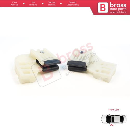 Window Regulator Repair Clips Front Left L1+L2  for VW Polo MK4 6Q 9A 9N 9N3 9A4 4/5-Door Hatchback Sedan 6Q4837461