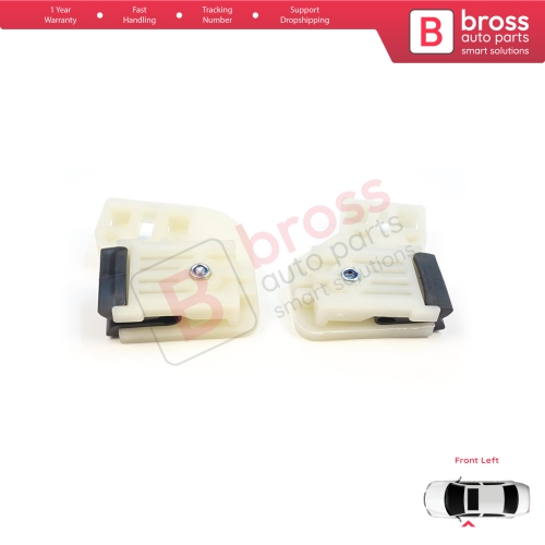 Window Regulator Repair Clips Front Left L1+L2  for VW Polo MK4 6Q 9A 9N 9N3 9A4 4/5-Door Hatchback Sedan 6Q4837461