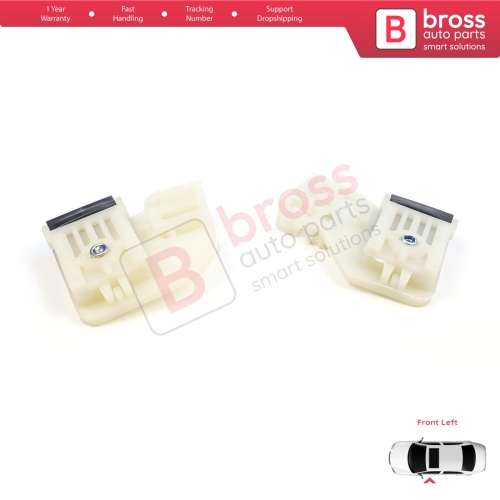 Window Regulator Repair Clips Front Left L1+L2  for VW Polo MK4 6Q 9A 9N 9N3 9A4 4/5-Door Hatchback Sedan 6Q4837461