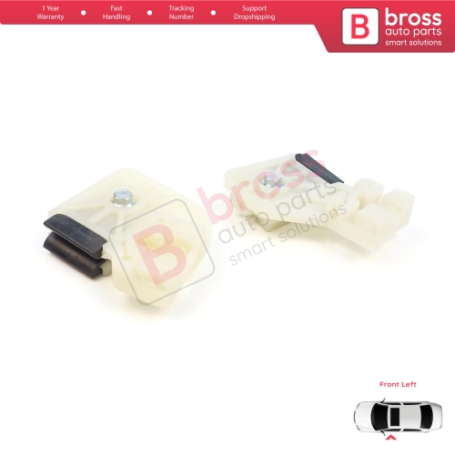 Window Regulator Repair Clips Front Left L1+L2  for VW Polo MK4 6Q 9A 9N 9N3 9A4 4/5-Door Hatchback Sedan 6Q4837461