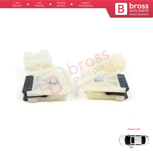 Window Regulator Repair Clips Front Left L1+L2  for VW Polo MK4 6Q 9A 9N 9N3 9A4 4/5-Door Hatchback Sedan 6Q4837461