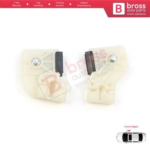 Window Regulator Repair Clips Front Right R1+R2 Door for VW Polo MK4 6Q 9A 9N 9N3 9A4 4/5-Door Hatchback Sedan 6Q4837462