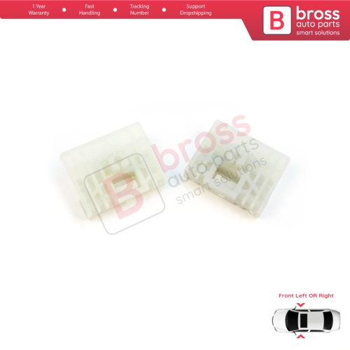 Window Regulator Repair Clips A+B Front for Audi A4 B6 B7 Seat Exeo 3R VW Touareg MK1 7L Porsche Cayenne MK1 8E0837461