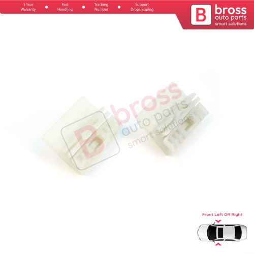 Window Regulator Repair Clips A+B Front for Audi A4 B6 B7 Seat Exeo 3R VW Touareg MK1 7L Porsche Cayenne MK1 8E0837461