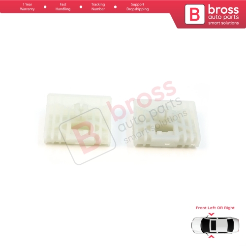 Window Regulator Repair Clips A+B Front for Audi A4 B6 B7 Seat Exeo 3R VW Touareg MK1 7L Porsche Cayenne MK1 8E0837461