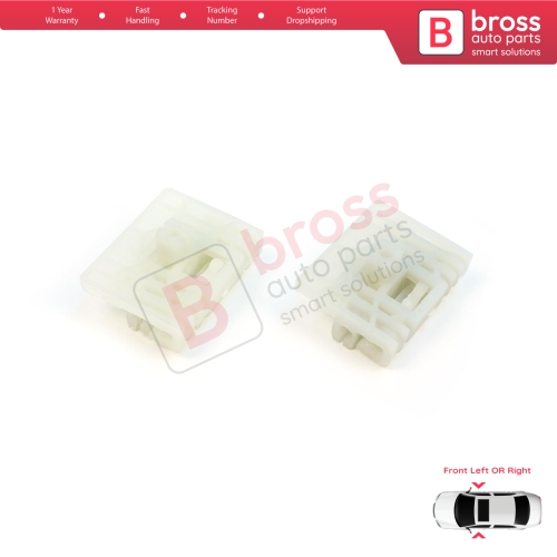 Window Regulator Repair Clips A+B Front for Audi A4 B6 B7 Seat Exeo 3R VW Touareg MK1 7L Porsche Cayenne MK1 8E0837461