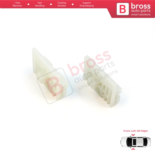 Window Regulator Repair Clips A+B Front for Audi A4 B6 B7 Seat Exeo 3R VW Touareg MK1 7L Porsche Cayenne MK1 8E0837461