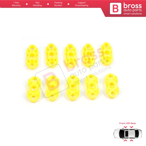 10 Pieces Window Regulator Guide Clips for Buick Pontiac Oldsmobile Impala Cadillac GM Saab 20369894 20369895