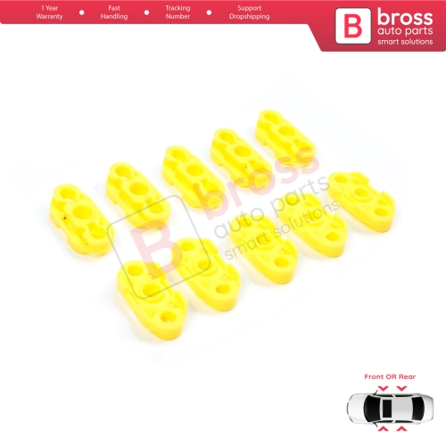 10 Pieces Window Regulator Guide Clips for Buick Pontiac Oldsmobile Impala Cadillac GM Saab 20369894 20369895