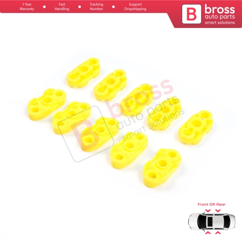 10 Pieces Window Regulator Guide Clips for Buick Pontiac Oldsmobile Impala Cadillac GM Saab 20369894 20369895
