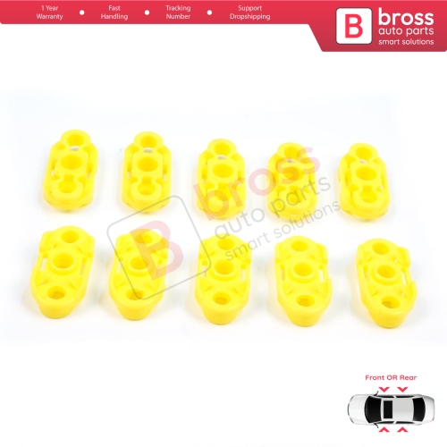 10 Pieces Window Regulator Guide Clips for Buick Pontiac Oldsmobile Impala Cadillac GM Saab 20369894 20369895