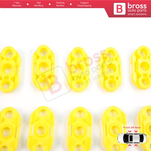 10 Pieces Window Regulator Guide Clips for Buick Pontiac Oldsmobile Impala Cadillac GM Saab 20369894 20369895