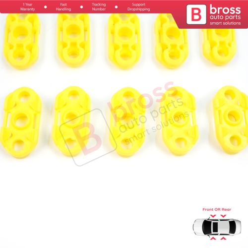 10 Pieces Window Regulator Guide Clips for Buick Pontiac Oldsmobile Impala Cadillac GM Saab 20369894 20369895