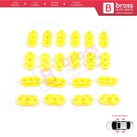 20 Pieces Window Regulator Guide Clips for Buick Pontiac Oldsmobile Impala Cadillac GM Saab 20369894 20369895