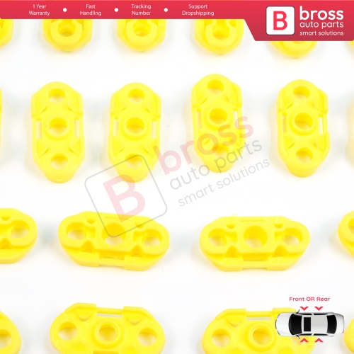 20 Pieces Window Regulator Guide Clips for Buick Pontiac Oldsmobile Impala Cadillac GM Saab 20369894 20369895