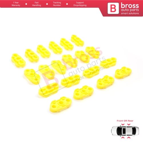 20 Pieces Window Regulator Guide Clips for Buick Pontiac Oldsmobile Impala Cadillac GM Saab 20369894 20369895