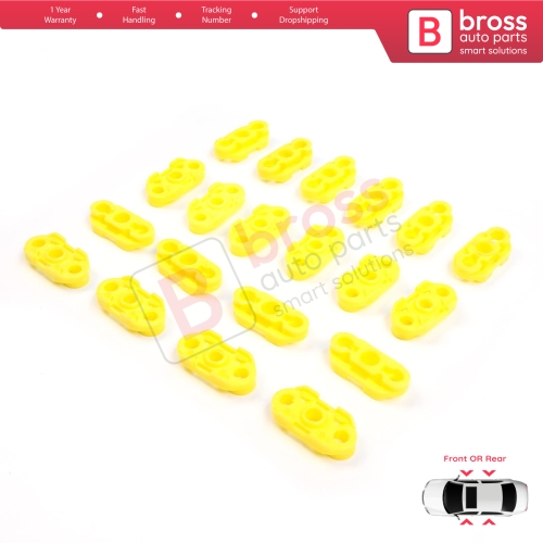 20 Pieces Window Regulator Guide Clips for Buick Pontiac Oldsmobile Impala Cadillac GM Saab 20369894 20369895