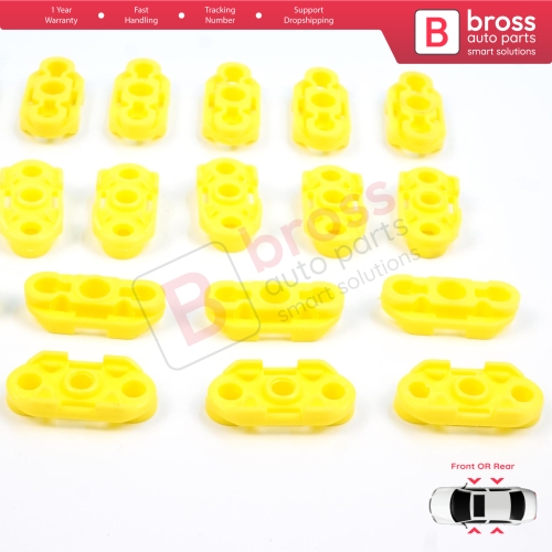 20 Pieces Window Regulator Guide Clips for Buick Pontiac Oldsmobile Impala Cadillac GM Saab 20369894 20369895