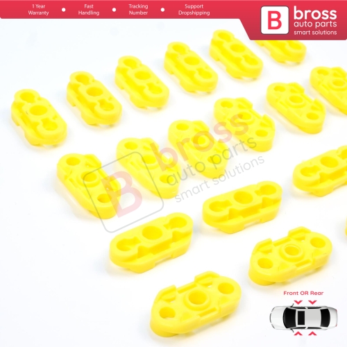 20 Pieces Window Regulator Guide Clips for Buick Pontiac Oldsmobile Impala Cadillac GM Saab 20369894 20369895