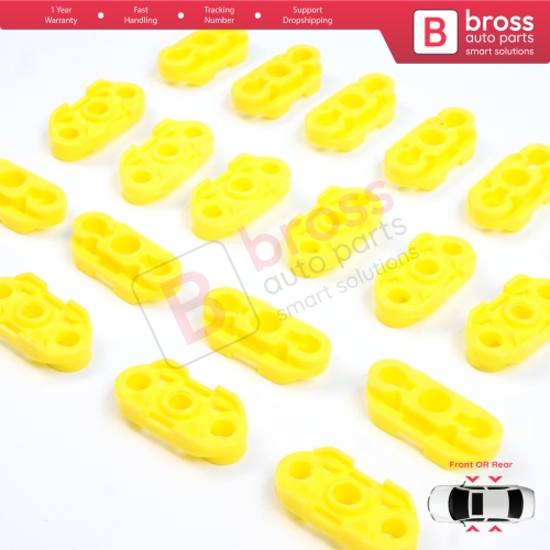 20 Pieces Window Regulator Guide Clips for Buick Pontiac Oldsmobile Impala Cadillac GM Saab 20369894 20369895