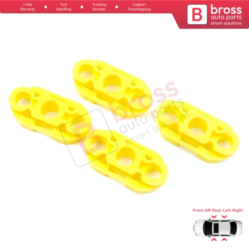 4 Pieces Window Regulator Guide Clips for Buick Pontiac Oldsmobile Impala Cadillac GM Saab 20369894 20369895