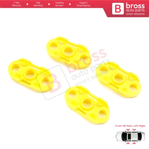 4 Pieces Window Regulator Guide Clips for Buick Pontiac Oldsmobile Impala Cadillac GM Saab 20369894 20369895