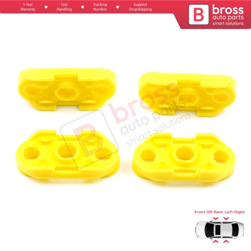 4 Pieces Window Regulator Guide Clips for Buick Pontiac Oldsmobile Impala Cadillac GM Saab 20369894 20369895