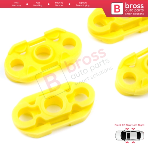4 Pieces Window Regulator Guide Clips for Buick Pontiac Oldsmobile Impala Cadillac GM Saab 20369894 20369895
