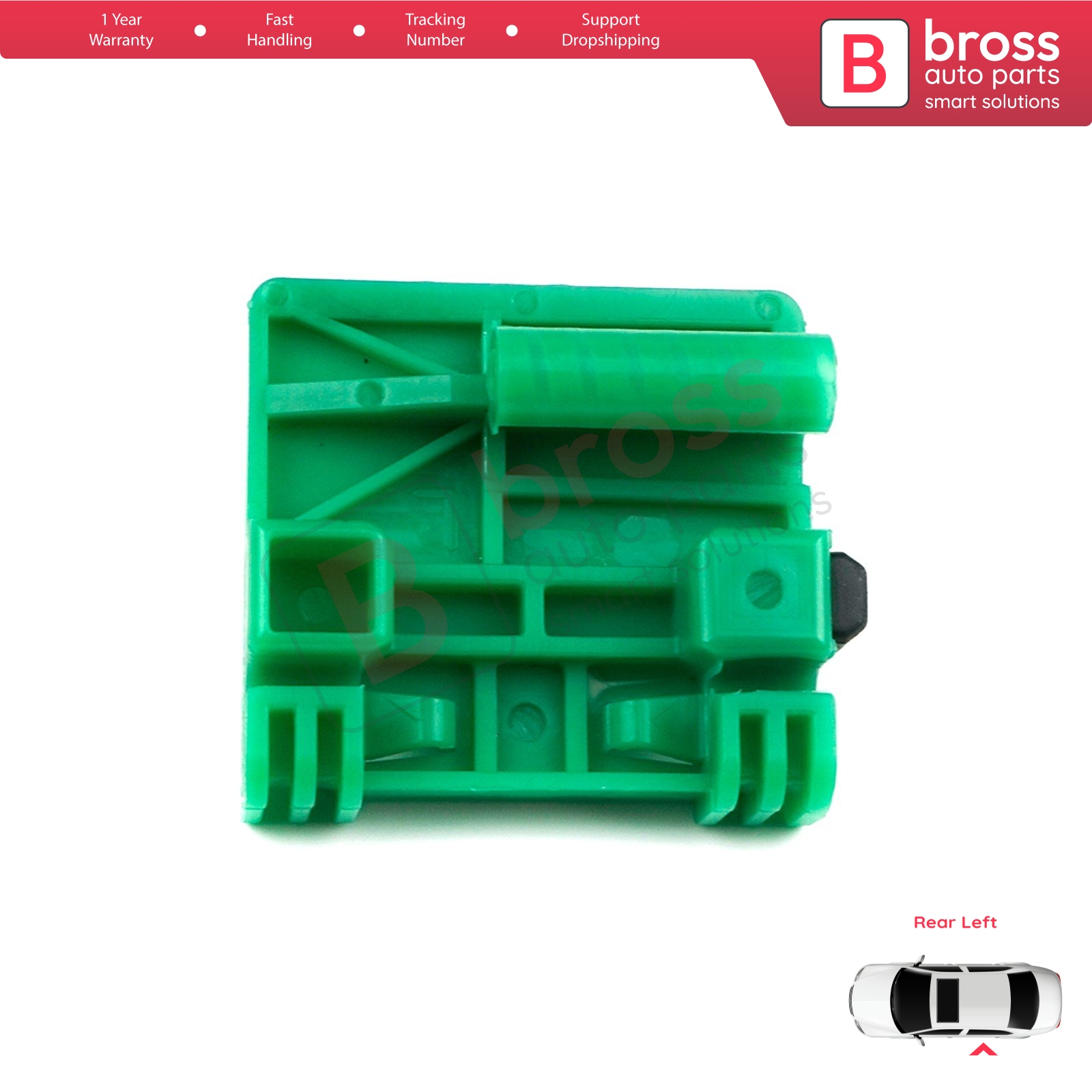 Bross Auto Parts LLC - BWR191 Window Regulator Clip Rear Left Door for  Renault Laguna Scenic Velsatis Espace