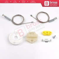 Window Regulator Repair Kit Rear Left or Right Door for Vauxhall Opel Astra G MK4 T98 1998-2004 4/5 Door 90521877 90521878